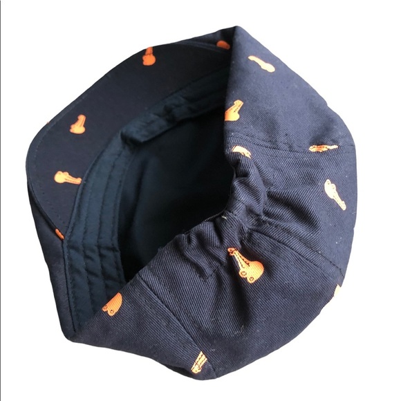 🍁 BUNDLE ONLY - 5/$15 Crocodile Kangol Style Cap, Toddler 2-6y, Blue & Orange - Picture 3 of 5